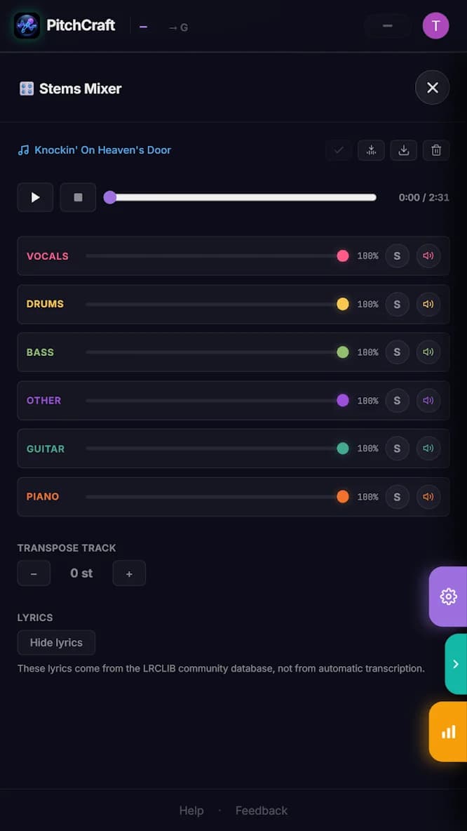 Mixér stop oddělených umělou inteligencí